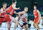 Attēls rakstam: Latvijas U-20 basketbolisti Eiropas čempionāta B divīzijas turnīrā zaudē arī somiem