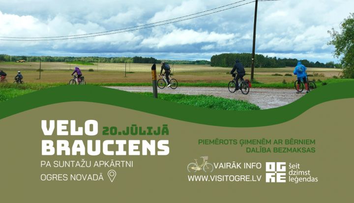 Velobrauciens pa Suntažu apkārtni