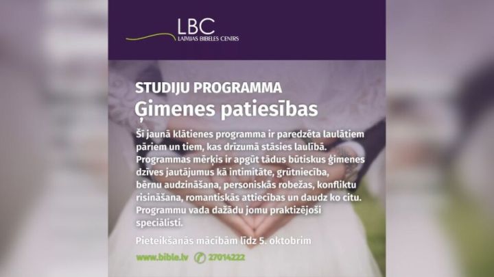 LBC jaunā studiju programma “Ģimenes patiesības”