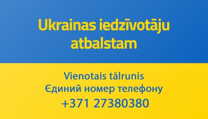 Atbalsts Ukrainas civiliedzīvotājiem Latvijā un Ogres novadā