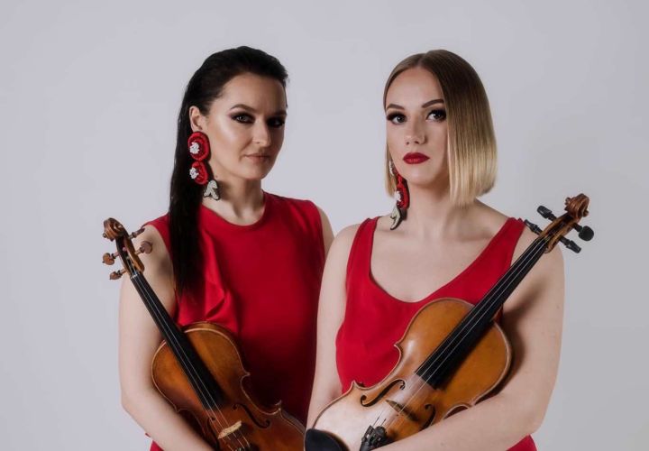 Dueta "Violin Diivas" un kora "Lins" koncerts Ķegumā