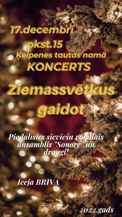Koncerts "Ziemassvētkus gaidot" Ķeipenē