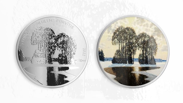 Latvijas Banka izlaidīs māksliniekam Vilhelmam Purvītim veltītu monētu