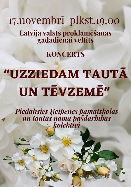 Latvijas valsts gadadienai veltīts koncerts Ķeipenē
