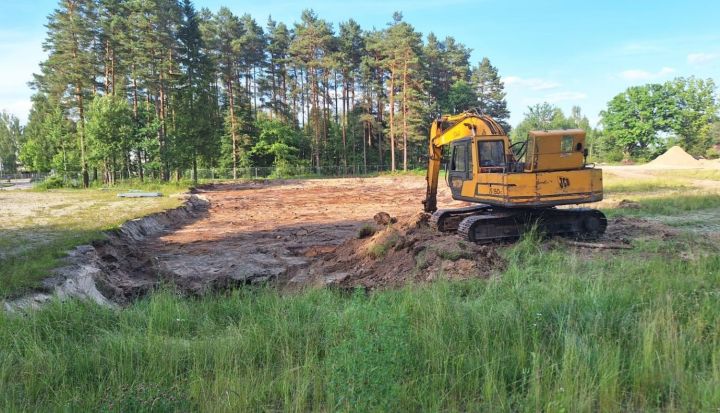 Lielvārdē notiek jauna pašvaldības bērnudārza celtniecība