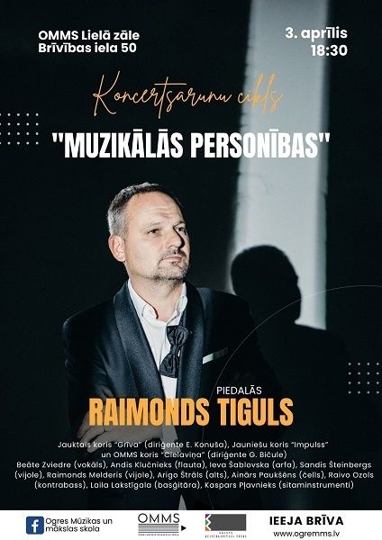 Ogres Mūzikas un mākslas skolā koncertēs Raimonds Tiguls