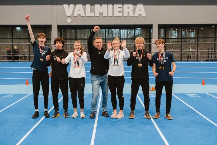 ONSC panākumiem bagāts Latvijas čempionāts U18 un U20 grupā vieglatlētikā telpās
