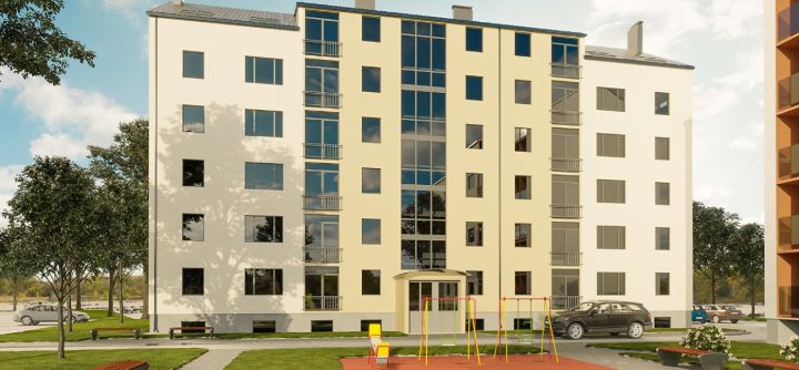 Piešķirti kredītlīdzekļi 1,08 miljonu eiro apmērā daudzdzīvokļu mājas celtniecībai Ogrē