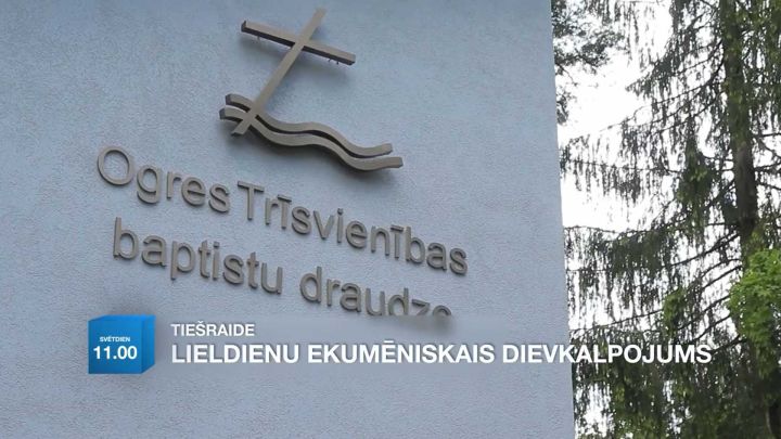 ReTV translēs Lieldienu ekumēnisko dievkalpojumu no Ogres Trīsvienības baptistu draudzes