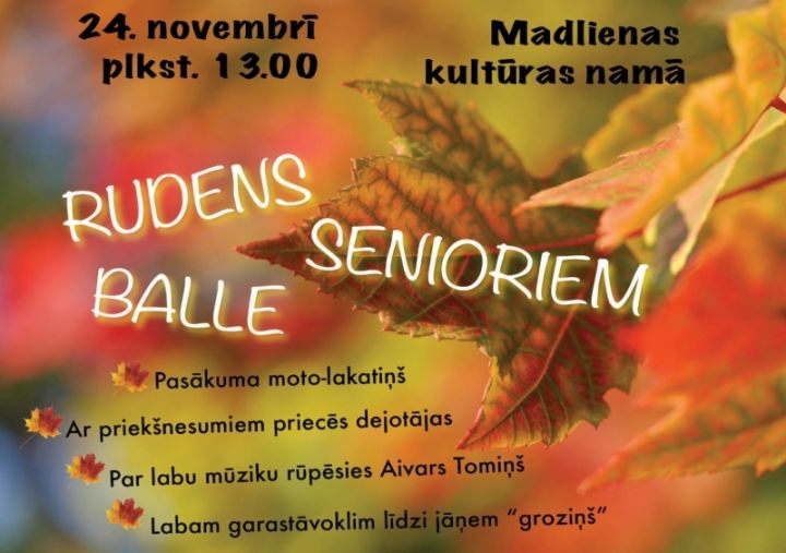 Rudens balle senioriem Madlienā