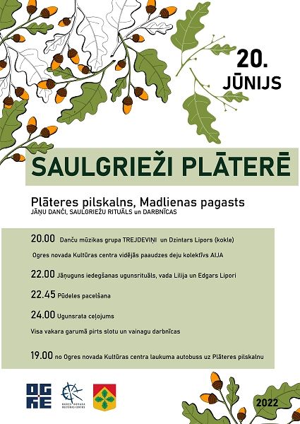 Saulgrieži Plāteres pilskalnā