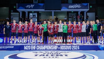 Attēls rakstam: Latvijas U-20 handbolistiem 2. vieta Eiropas čempionāta B divīzijas turnīrā. Komandā divi spēlētāji no Ogres