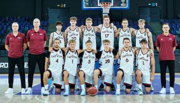 Attēls rakstam: Latvijas U-20 basketbolisti Eiropas čempionāta B divīzijas turnīrā ieņem 13.vietu, komandā arī basketbolists no Ogres