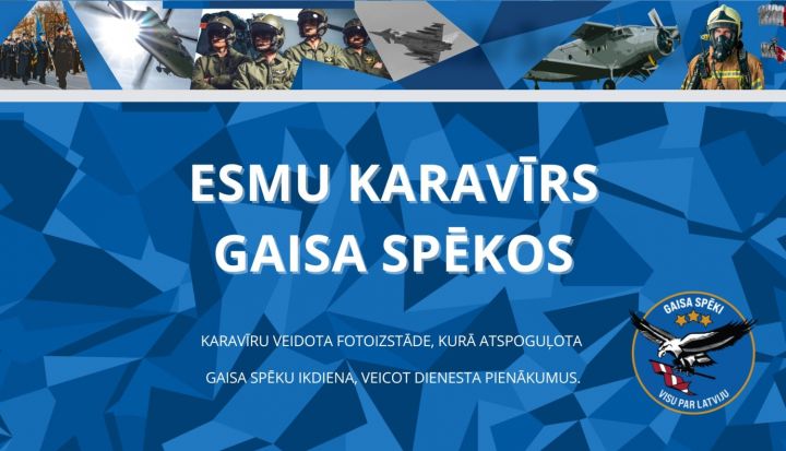 Par godu patriotu mēnesim Lielvārdē apskatāma Gaisa spēku fotoizstāde “ESMU KARAVĪRS GAISA SPĒKOS”