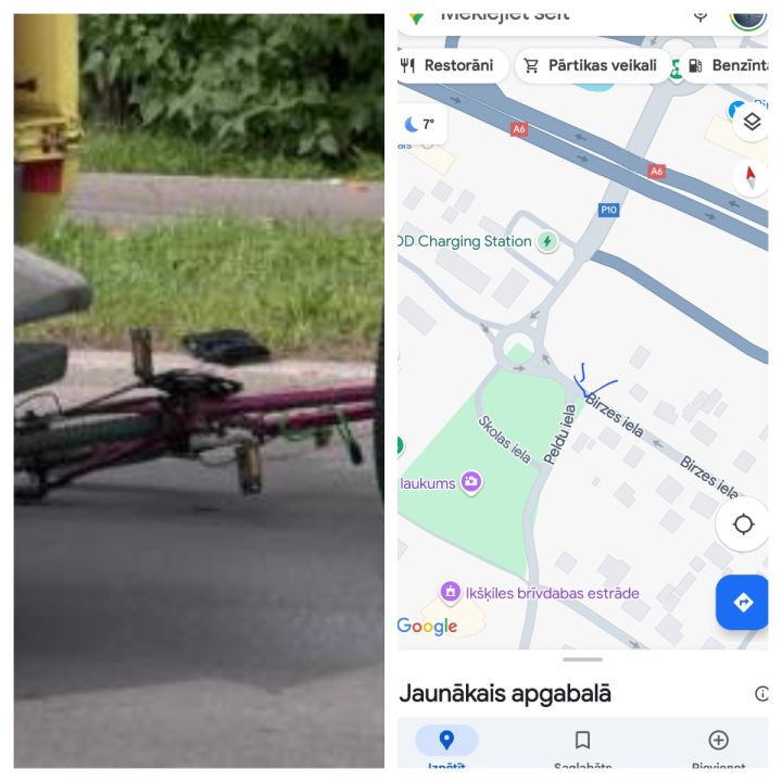 Negadījums Ikšķilē: Šoferis aizbēg, riteņbraucējus aicina būt uzmanīgiem